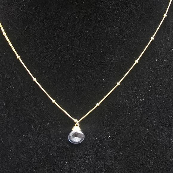 Lotus Jewelry Studio Trinket Stone Necklace Spinel Pendant 925 Gold Filled - Picture 5 of 12